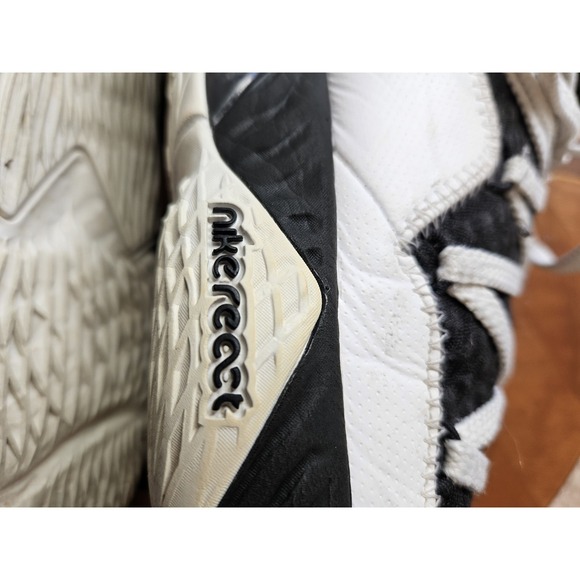 Nike React LeBron Men's XV1117 Low White Metallic Gold Basketball Sneakers, 12 - Picture 8 of 16